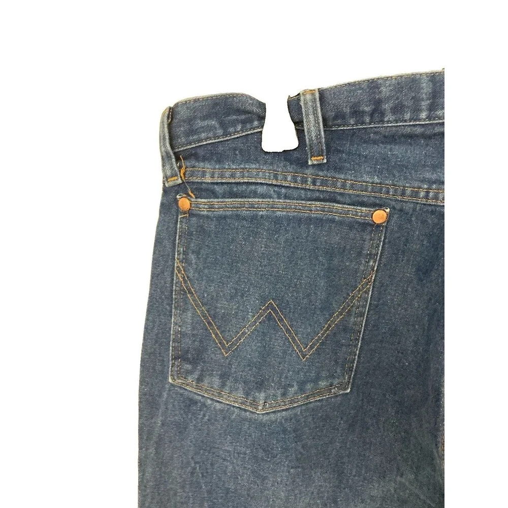 Men's Wrangler Cowboy Cut Jeans Original Fit Medium Wash Blue Size 38x34